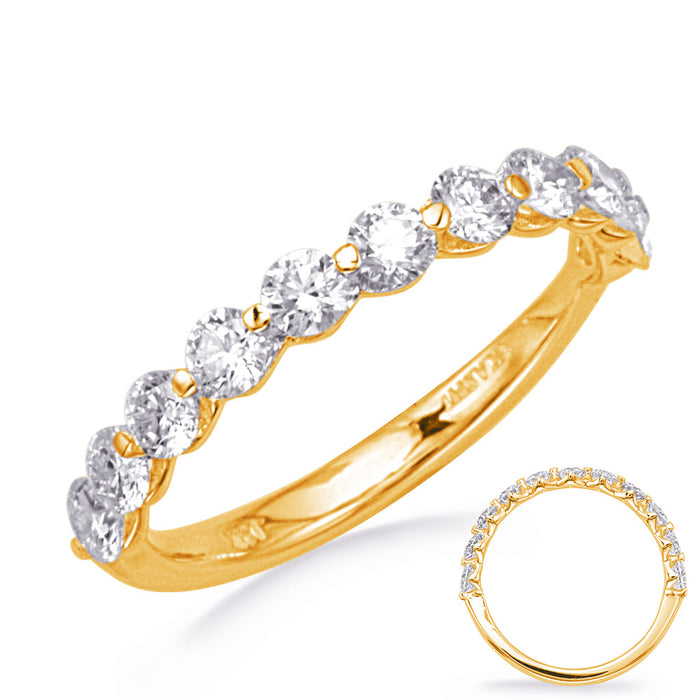 Yellow Gold Wedding Band - EN1718-BYG