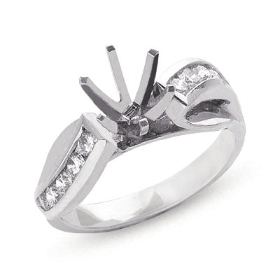 White Gold Engagement Ring - EN1719WG