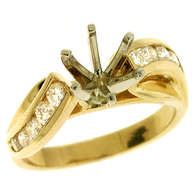Yellow Gold Engagement Ring - EN1719YG