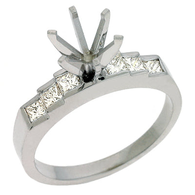 White Gold Engagement Ring - EN1793WG