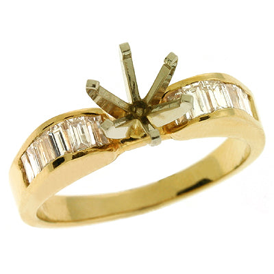 Yellow Gold Engagement Ring - EN1795