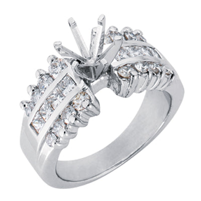 White Gold Engagement Ring - EN1811WG