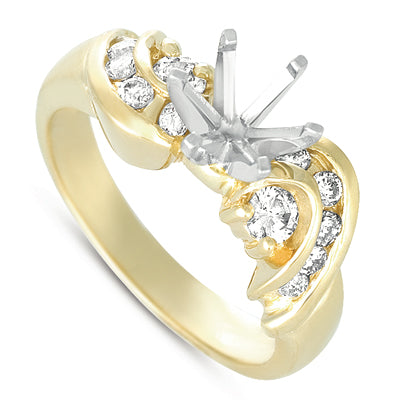 Yellow Gold Engagement Ring - EN1846