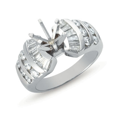 White Gold Engagement Ring - EN1848WG