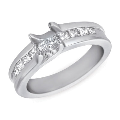 White Gold Engagement Ring - EN1871SEWG