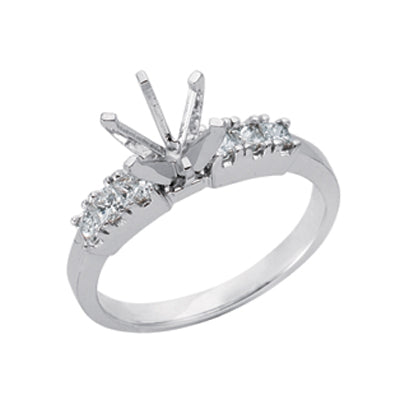 White Gold Engagement Ring - EN1897WG