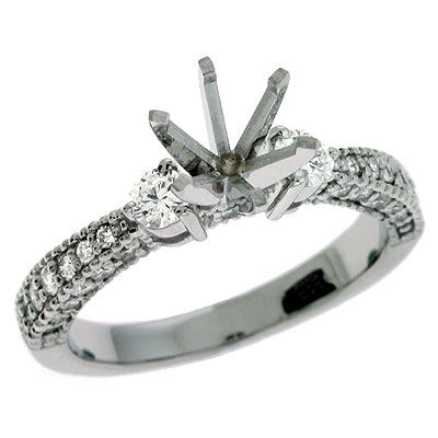 White Gold Engagement Ring - EN1907WG