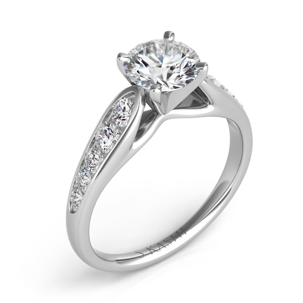 White Gold Engagement Ring - EN1935WG