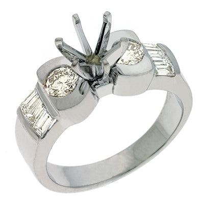 Platinum Engagement Ring - EN1987-PL