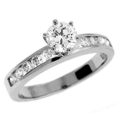 White Gold Engagement Ring - EN3147-50WG