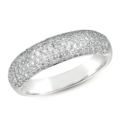 White Gold Pave Band - EN3998-BWG