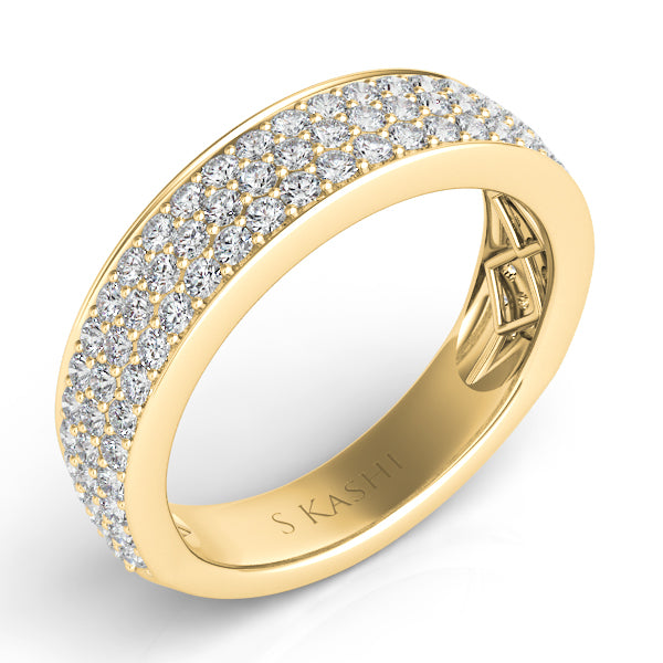 Yellow Gold Diamond Band - EN4171-BYG