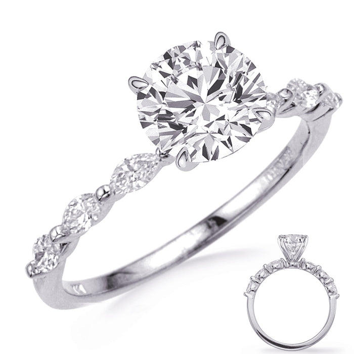 White Gold Marquise Engagement Ring - EN4771-4.2MWG