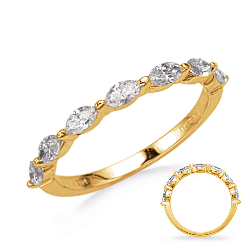 Yellow Gold Diamond Marquise Band - EN4771-B3.4MYG