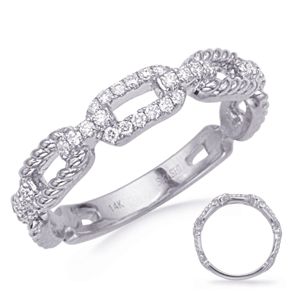 White Gold Diamond Band - EN4790-BWG