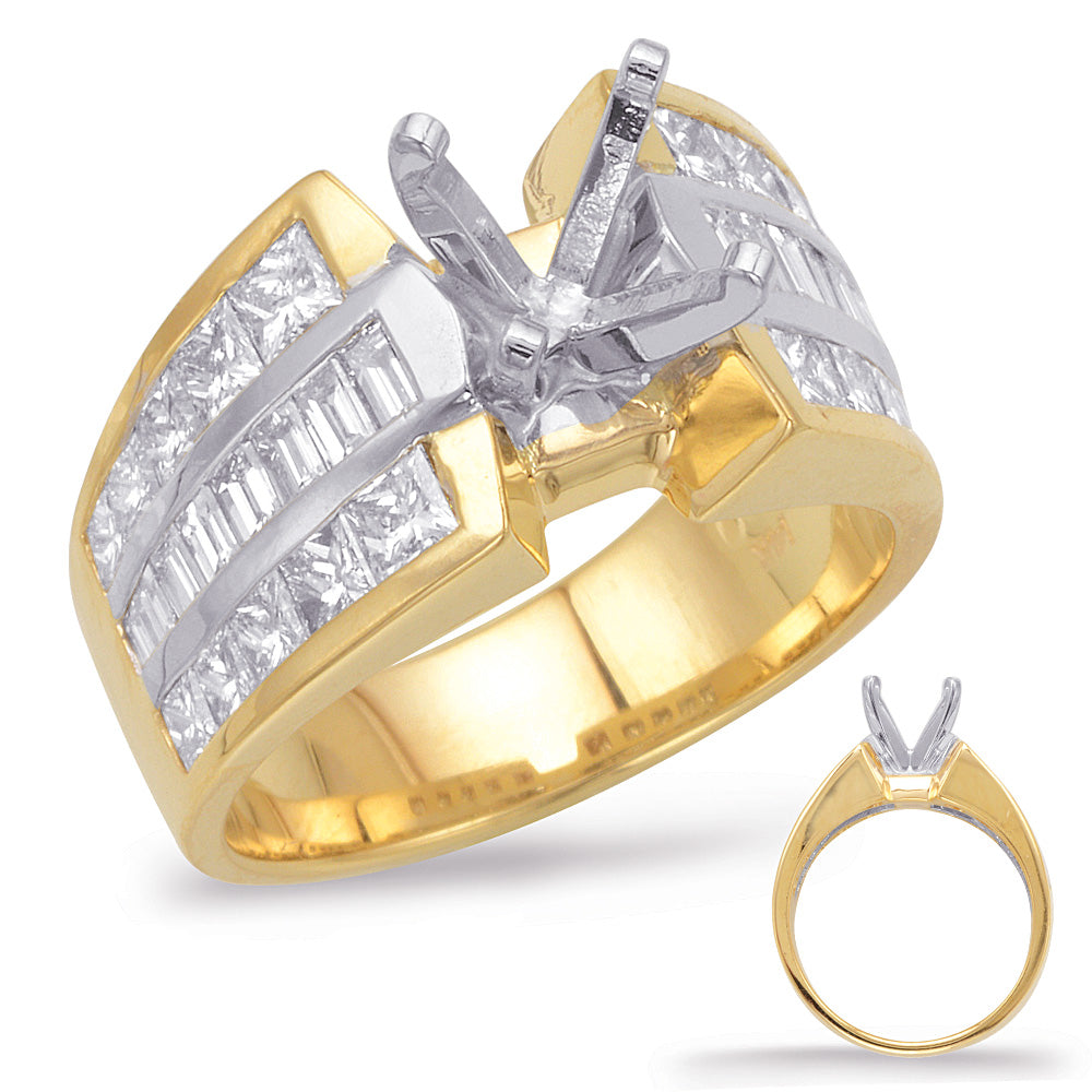 Yellow & White Gold Engagement Ring - EN6047YW