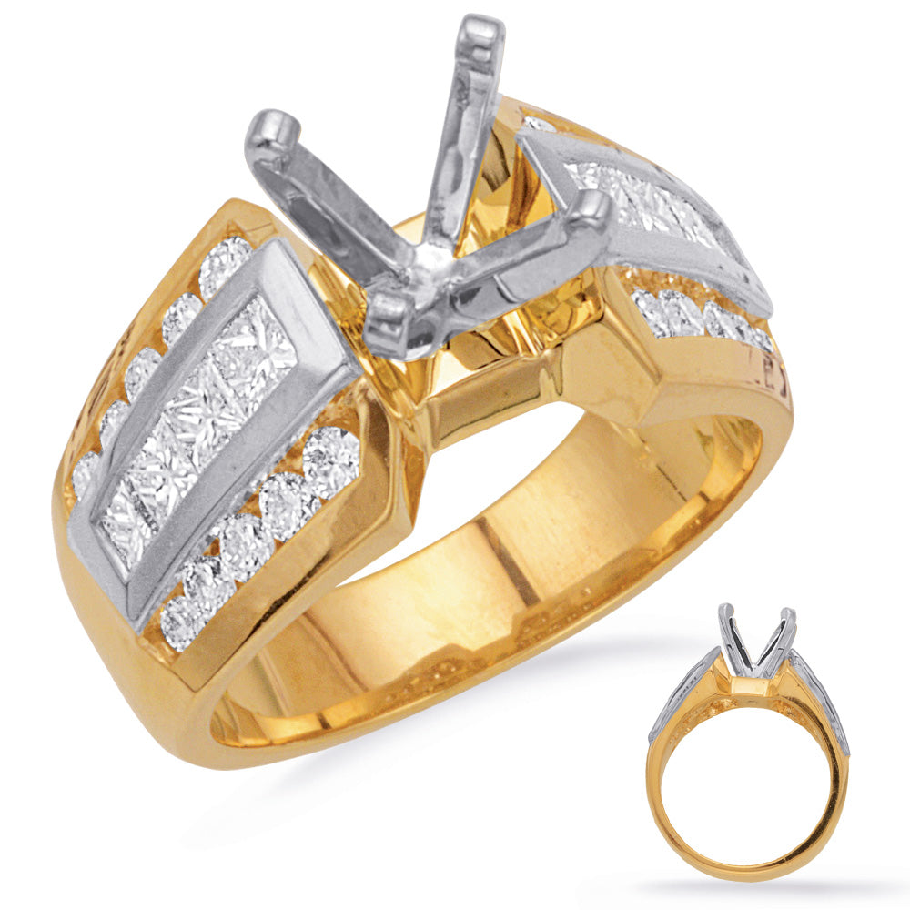 Yellow White Engagement Ring - EN6048YW