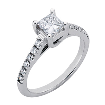 White Gold Engagement Ring - EN6072SEWG