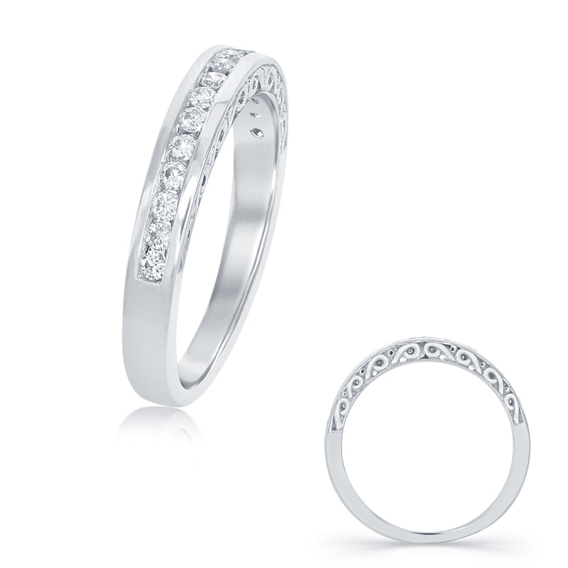 White Gold Matching Band - EN6092-BWG