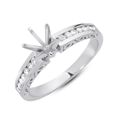 White Gold Engagement Ring - EN6092WG