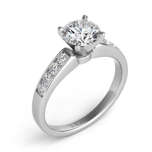White Gold Engagement Ring - EN6195WG
