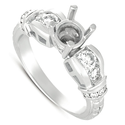 White Gold Engagement Ring - EN6196WG