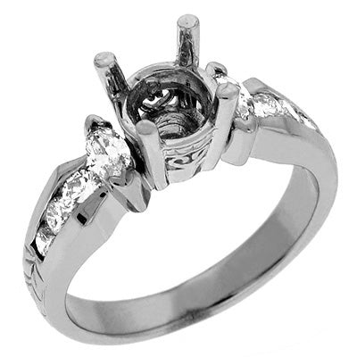 Platinum Engagement Ring - EN6209-PL