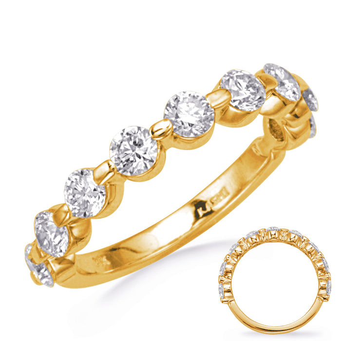 Yellow Gold Wedding Band - EN6216-BYG