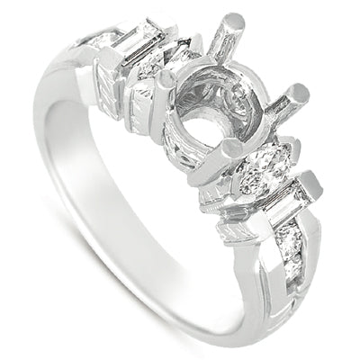 White Gold Engagement Ring - EN6286WG