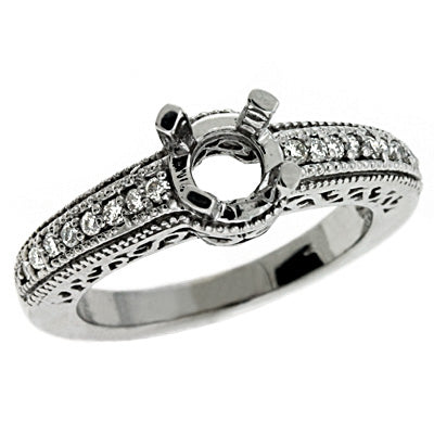 Platinum Engagement Ring - EN6338-PL