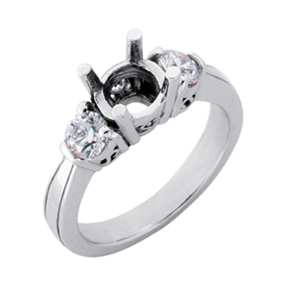 White Gold Engagement Ring - EN6357-15WG