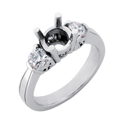 White Gold Engagement Ring - EN6357-1WG