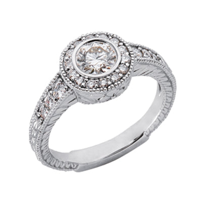 White Gold Engagament Ring - EN6359WG