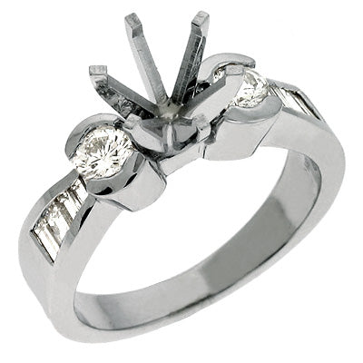 White Gold Engagement Ring - EN6363WG