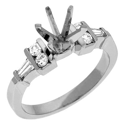 Platinum Engagement Ring - EN6384-PL
