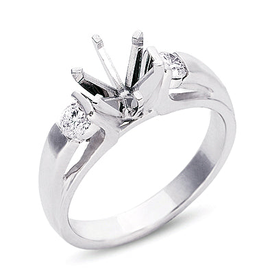 White Gold Engagement Ring - EN6385WG