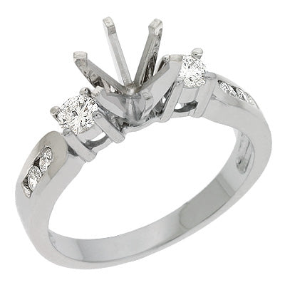 White Gold Engagement Ring - EN6386WG