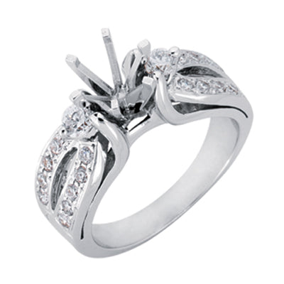 Platinum Engagement Ring - EN6403-PL