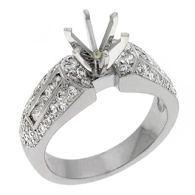 Platinum Engagement Ring - EN6491-PL