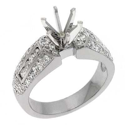 White Gold Engagement Ring - EN6491WG