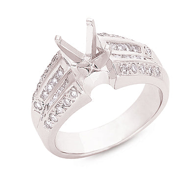 White Gold Engagement Ring - EN6495WG