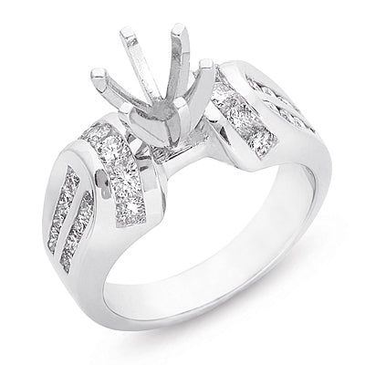 Platinum Engagement Ring - EN6498-PL