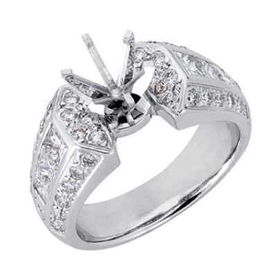 Platinum Engagement Ring - EN6518-PL