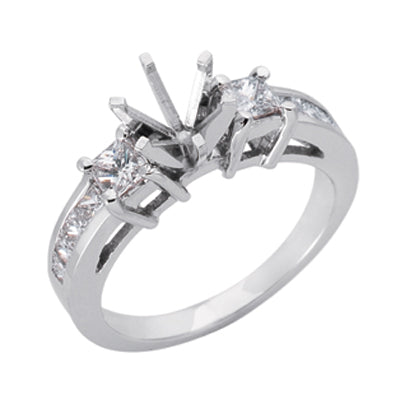 Platinum Engagement Ring - EN6544-PL