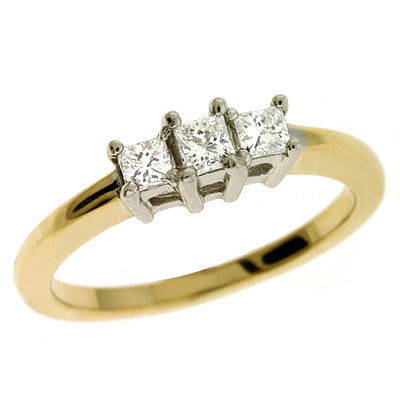 Yellow & White Gold Diamond Band - EN6550