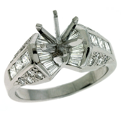 Platinum Engagement Ring - EN6555-PL