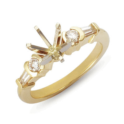Yellow Gold Engagement Ring - EN6560