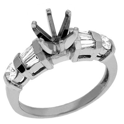 Platinum Engagement Ring - EN6575-PL