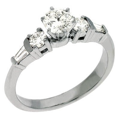 White Gold Engagement Ring - EN6608-51WG