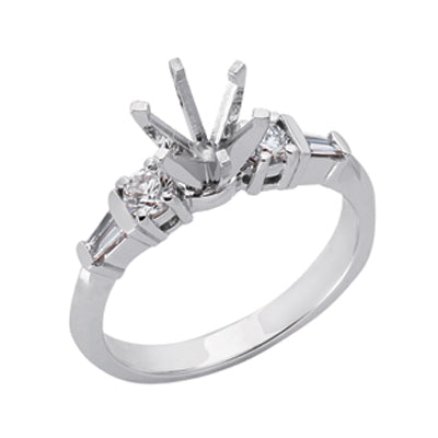 Platinum Engagement Ring - EN6608-PL
